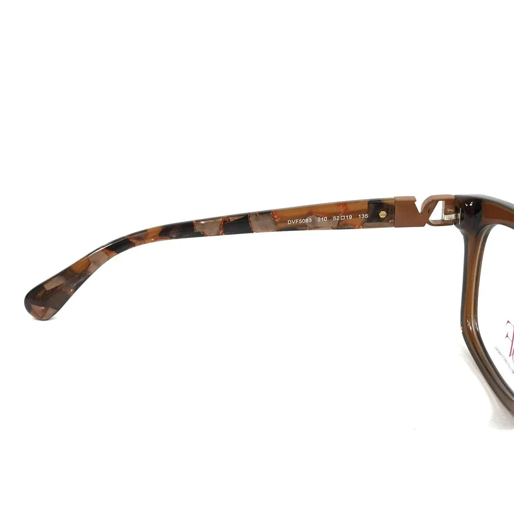 Diane Von Furstenberg Eyeglasses Frames DVF5083 210 Transparent Brown 52-19-135